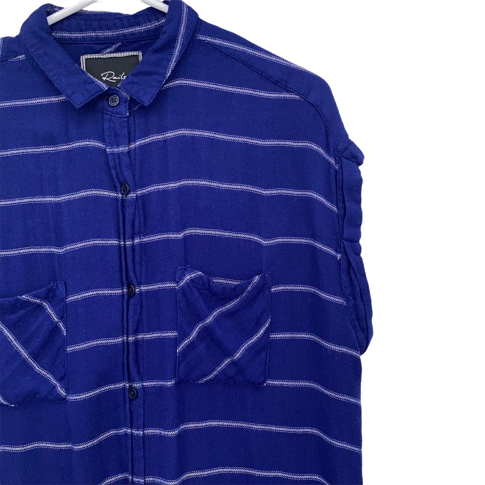 Rails Short Sleeve Button Down Top Size Medium - image 3
